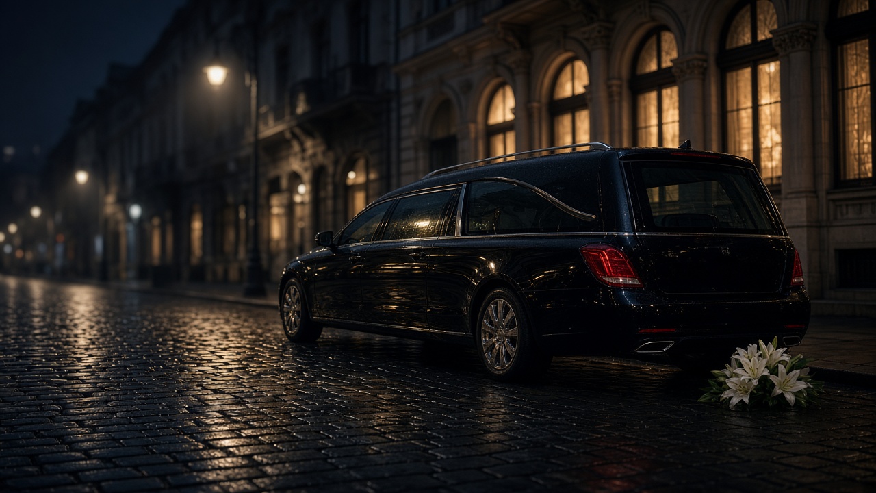 Mașină funerară disponibilă noaptea în București pentru servicii funerare non-stop